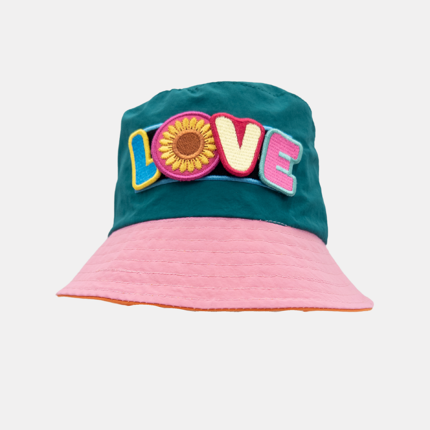 Runrascals Reversible Patch Bucket Hat - Zest & Chill