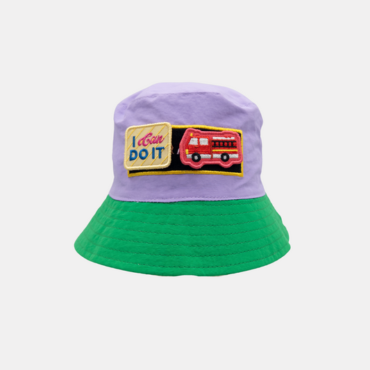 Runrascals Reversible Patch Bucket Hat - Dreamy Pop